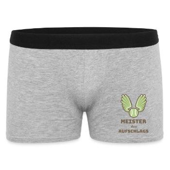 Maître du service - Boxer Homme - gris chiné - Devant