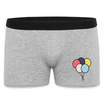 BALL. ANNIVERSARY. HAPPY BIRTHDAY - Men's Boxer Shorts - heather grey - Front