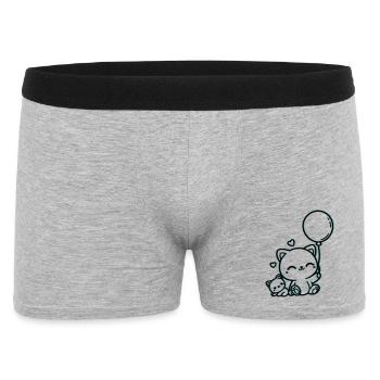 Félin - Boxer Homme - gris chiné - Devant