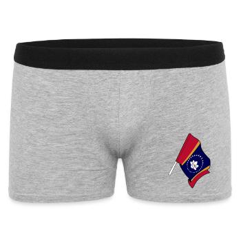 Drapeau du Mississippi - Boxer Homme - gris chiné - Devant