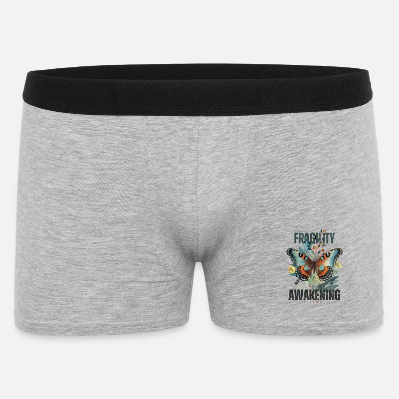 Sjæl vågner - Boxer Shorts til mænd - grå meleret
