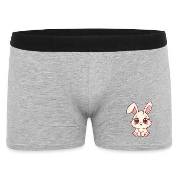 Cozy bunny design in pastel - Men's Boxer Shorts - heather grey - Front