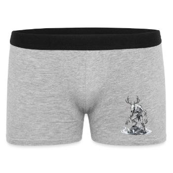 Wendigo Ijsgeest Hert Skelet - Boxer Homme - gris chiné - Devant