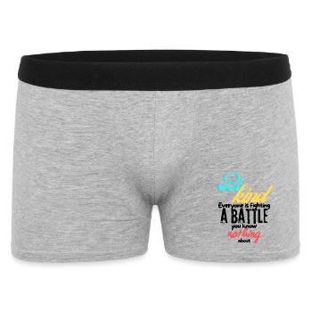 Soyez gentil - Boxer Homme - gris chiné - Devant