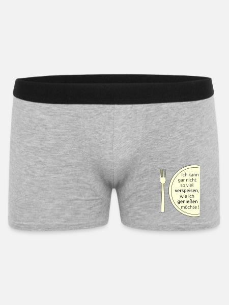 Eat and enjoy - Men's Boxer Shorts - heather grey