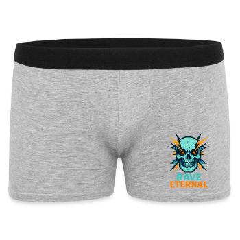Rave Eternal – Skull Energy - Boxer Homme - gris chiné - Devant