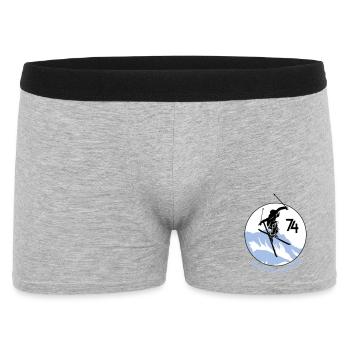 Design Haute-Savoie 74 - Boxer Homme - gris chiné - Devant