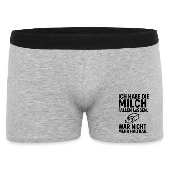 Durée de conservation de la chute du lait - Boxer Homme - gris chiné - Devant