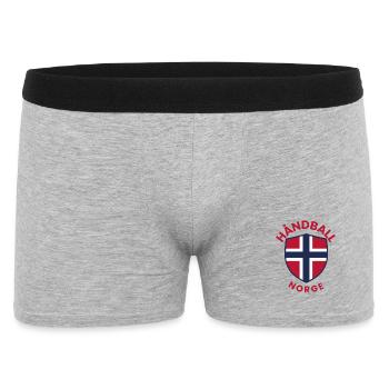 Norway's handball shield with the Norwegian flag - Men's Boxer Shorts - heather grey - Front
