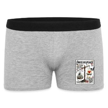 Price Of Peace Street Art - Men's Boxer Shorts - heather grey - Front