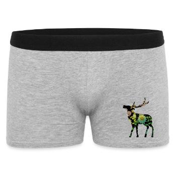 Deer - Men's Boxer Shorts - heather grey - Front