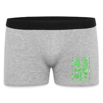 Alt 43 - Männer Boxer Shorts - Grau meliert - Vorne