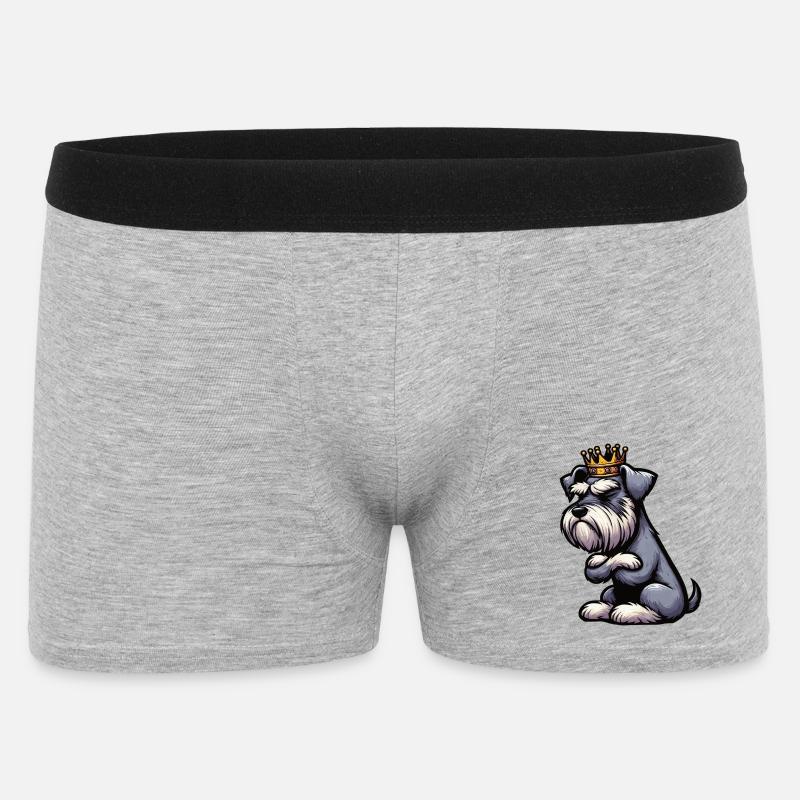 Schnauzer géant Schnauzer Propriétaire de Schnauzer - Boxer Homme - gris chiné