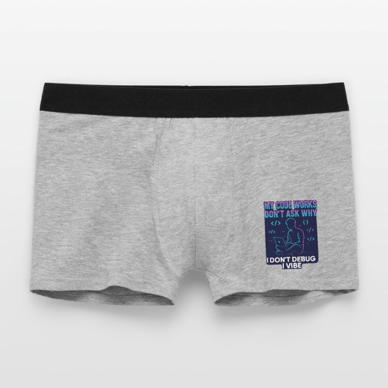 My Code Works Don't Ask Why – Funny Programming Men's Boxer Shorts