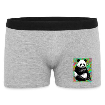 panda - Boxer Homme - gris chiné - Devant
