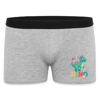 dino - Boxer Homme - gris chiné - Devant