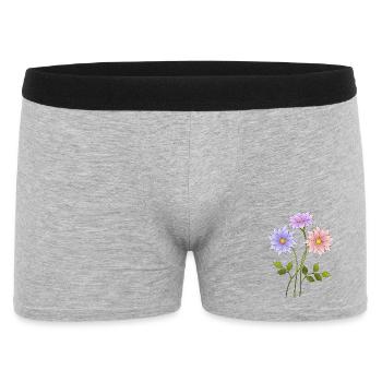 Fleur - Boxer Homme - gris chiné - Devant