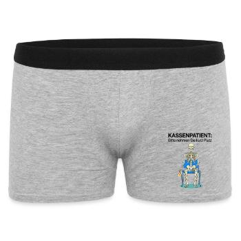 Kassenpatient Bitte Nehmen Sie Kurz Platz - Männer Boxer Shorts - Grau meliert - Vorne