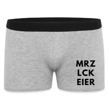 MRZ_LCK_EIER - Männer Boxer Shorts - Grau meliert - Vorne