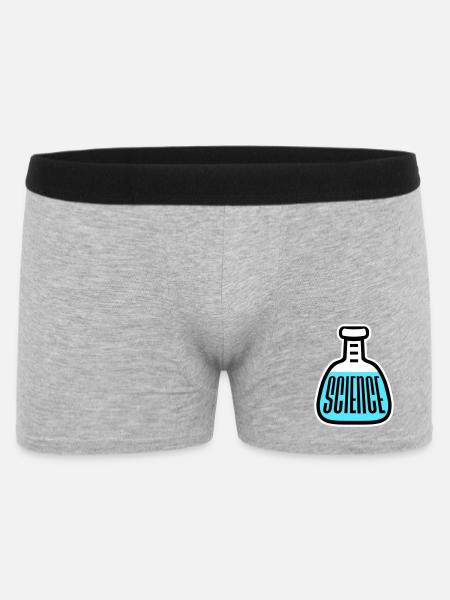 Science Science Statement Nerd Education Saying - Men's Boxer Shorts - heather grey