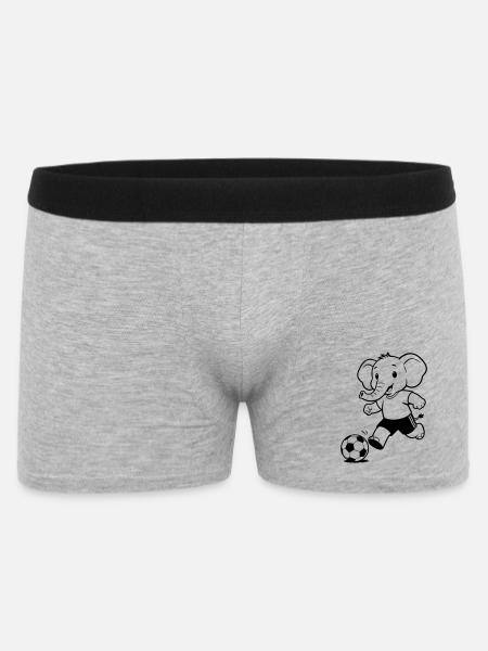 elephant football - Men's Boxer Shorts - heather grey