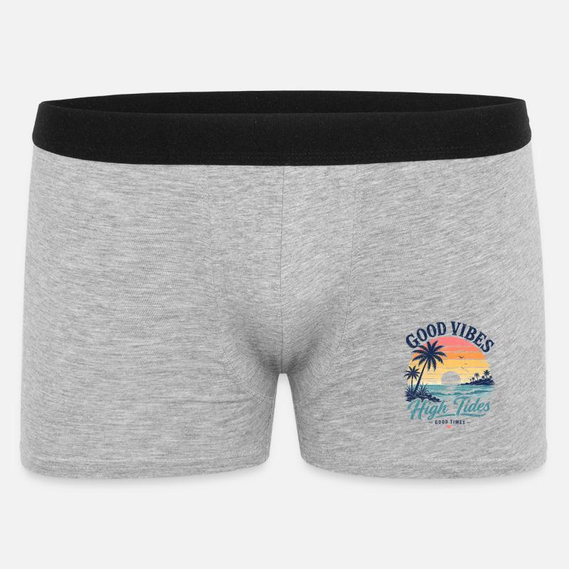 Vibes High Tides Sunset - Men's Boxer Shorts - heather grey