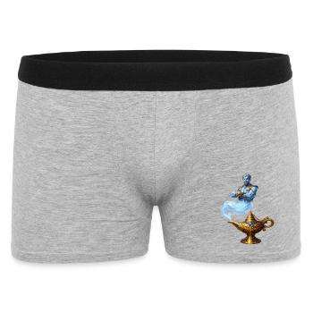 Blue Genie from Golden Lamp - Men's Boxer Shorts - heather grey - Front