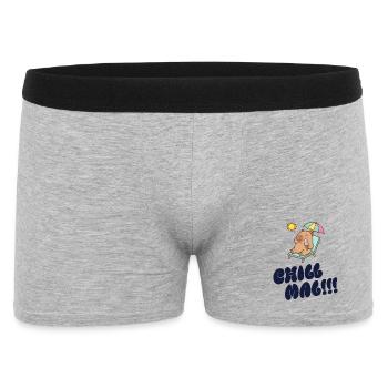 Sonnenbär am Strand mit Eis - Men's Boxer Shorts - heather grey - Front