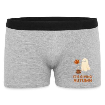 Spiritueux d’automne avec café - Boxer Homme - gris chiné - Devant