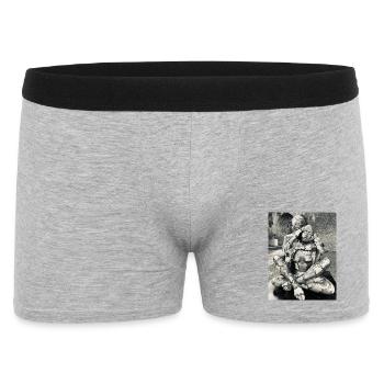 Duo body geometry - Men's Boxer Shorts - heather grey - Front
