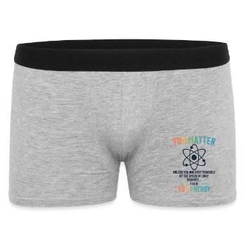 Drôle de drôle, don scientifique, vous comptez, motivation - Boxer Homme - gris chiné - Devant