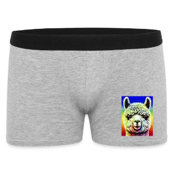 Alpaka - Männer Boxer Shorts - Grau meliert - Vorne