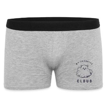 My favorite cloud - Pomeranian - Men's Boxer Shorts - heather grey - Front