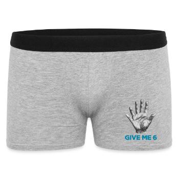 GIVE ME 6 - Men's Boxer Shorts - heather grey - Front