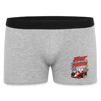 Café de course rapide mais fragile - Boxer Homme - gris chiné - Devant