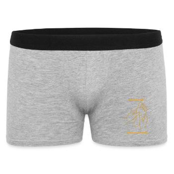 Schöne Füsse  - Männer Boxer Shorts - Grau meliert - Vorne