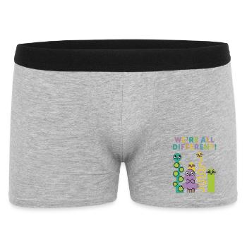 We're All Different! Colorful creatures - Men's Boxer Shorts - heather grey - Front