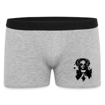 Jésus Graffiti avec un casque et lunettes de - Boxer Homme - gris chiné - Devant