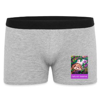 EC Animals I Nature conservation I Otter - Men's Boxer Shorts - heather grey - Front