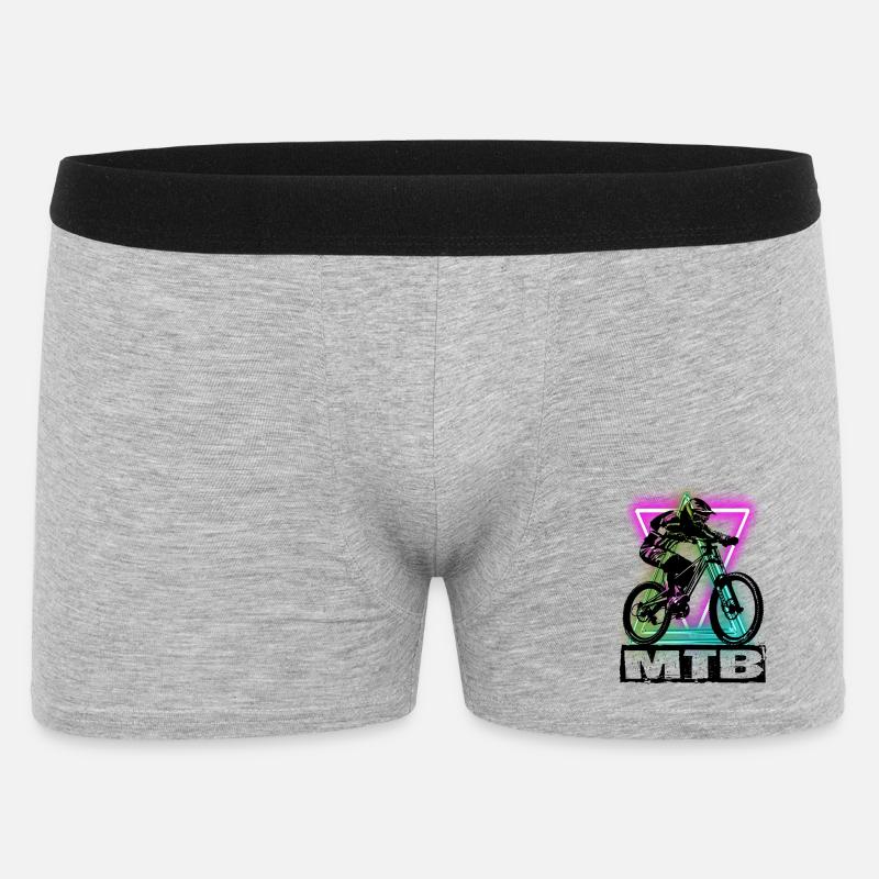 MTB - Männer Boxer Shorts - Grau meliert