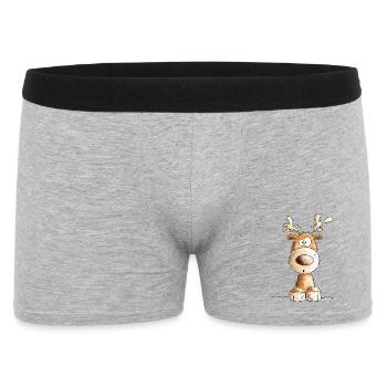 Little Christmas Reindeer by MODARTIS - Men's Boxer Shorts - heather grey - Front