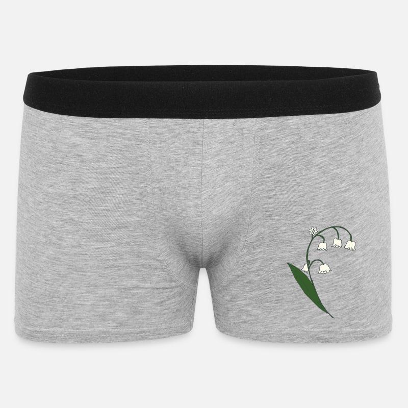 maiglöckchen - Männer Boxer Shorts - Grau meliert