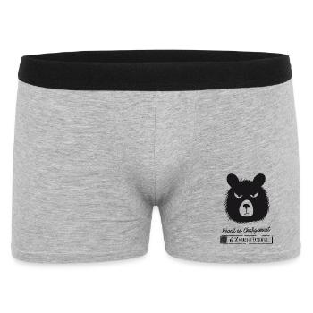 Réveil en chargement... Humour, réveil difficile ! - Boxer Homme - gris chiné - Devant