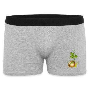 tender germinates in the soil - Men's Boxer Shorts - heather grey - Front