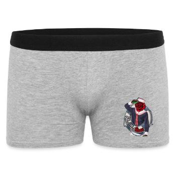 Ahoy MatRose – Conception de jeux de mots maritimes - Boxer Homme - gris chiné - Devant