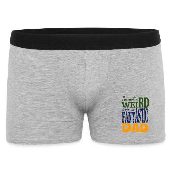 I'm not weird I'm a fantastic dad - Men's Boxer Shorts - heather grey - Front