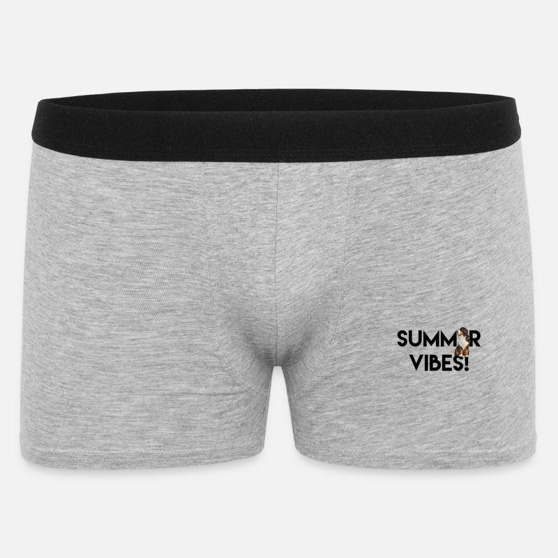 Berner Sennenhund - Männer Boxer Shorts - Grau meliert