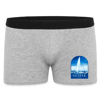 Geneva JetdEau Harbour Motif - Men's Boxer Shorts - heather grey - Front