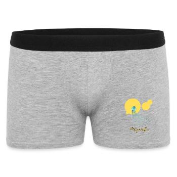 Find Your Flow – Glowing Jellyfish - Men's Boxer Shorts - heather grey - Front