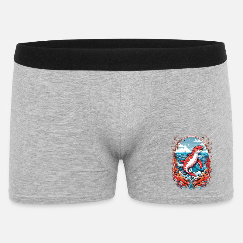 Créatures marines - Boxer Homme - gris chiné